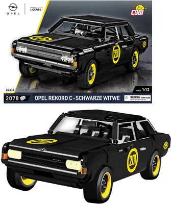 Produktbild von COBI Opel Rekord C Schwarze Witwe, Bausatz, 10 Jahr(e), Kunststoff, 2078 Stück(e)