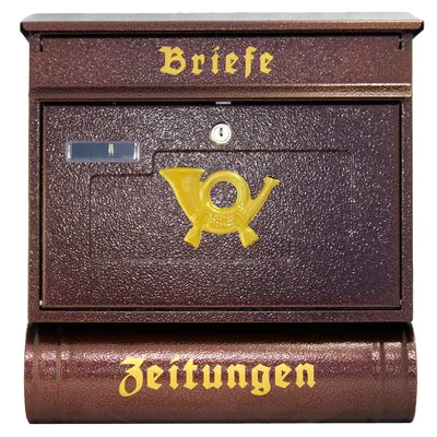 Produktbild von Großer Briefkasten XXL Zeitungsrolle Retro Design Antik Kupfer 3R
