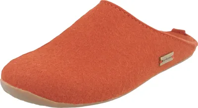 Produktbild von Haflinger Damen Hausschuh Herren Wollfilz Pantoffel Everest Fundus 481024, Größe:37 EU, Farbe:Orange
