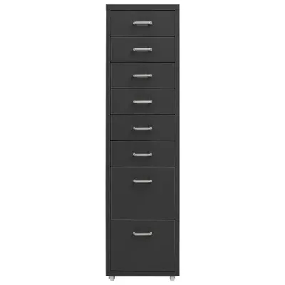 Immagine prodotto di Armadio con rotelle antracite 28x41x109 cm in metallo
