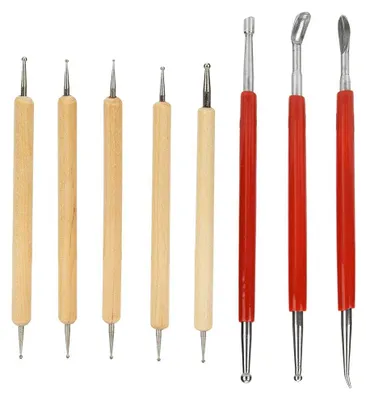 Produktbild von 8-teiliges Set von Werkzeugen für die Bearbeitung von Materialien beim Modellieren und Schneiden