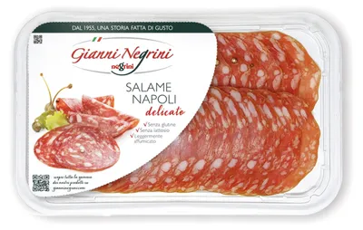 Image de Saucisson Napoli, tranches fines, 80 g, marque Negrini