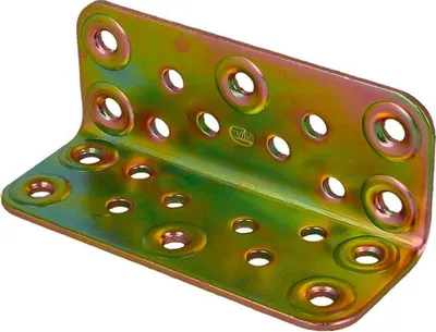 Obrázek produktu pro Úhlový držák AMIG 304-12142 Dichromovaná zlatá ocel (10 x 10 cm)