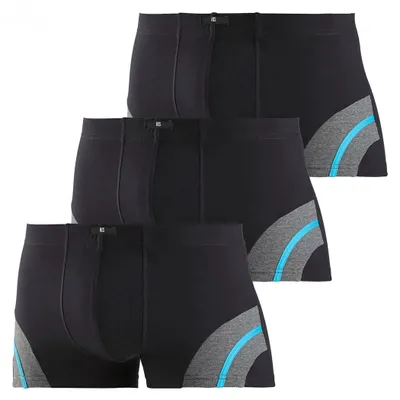 Produktbild von H.I.S. Boxer Boxershorts für Herren 3 -teilig schwarz Größe 6