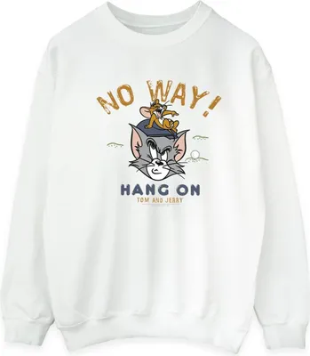 Produktbild von Tom And Jerry - "Hang On Golf" Sweatshirt für Herren BI47086 (S) (Weiß)