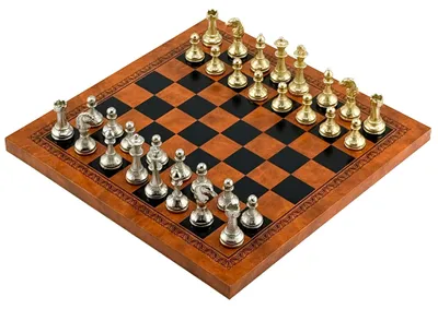 Produktbild von Luxus Schachspiel Mignon Fiorito – Italfama (24k Gold / 925 Silber & Kunstleder)