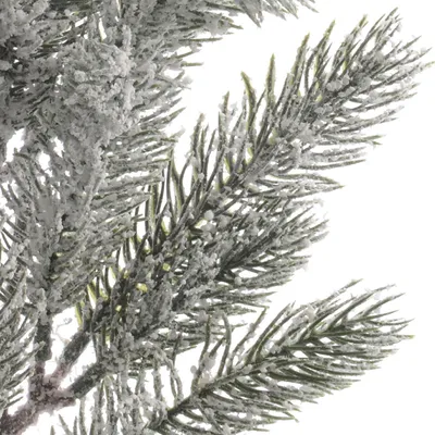 Image de Branche de sapin avec neige 65cm PE moulage par injection artificiel vert / blanc
