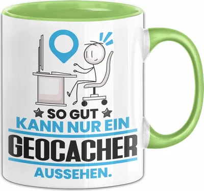 Produktbild von Geocacher Geschenk Tasse So Gut Kann Nur Ein Geocacher Aussehen Geschenkidee Kaffee-Becher (Grün)