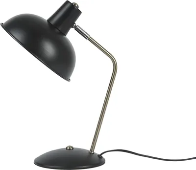Produktbild von Leitmotiv - Tischleuchte Hood - Schwarz - 37,5x19,5cm Tischlampe - Nachttischlampe, Wohnzimmer, Schlafzimmer
