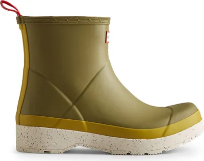 Produktbild von Hunter Men's Play Short Boots Speckle Sole Utility Green/Salix Green Größe 40-41