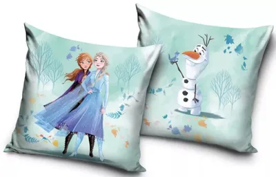 Zdjęcie produktu dla Poduszka dekoracyjna Frozen Anna Elsa i Olaf 40 x 40 cm
