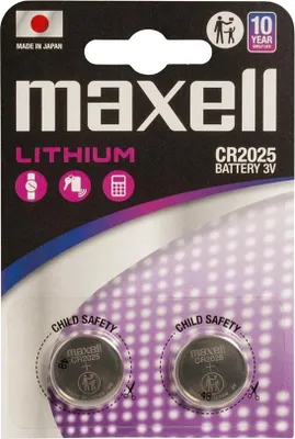Produktbild von MAXELL Lithium-Batterie LITHIUM CR2025 2 Stk. 3V
