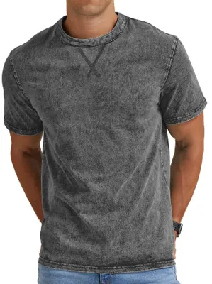 Produktbild von Baumwoll T-Shirt für Herren mit Rundhalsausschnitt und kurzen Ärmeln