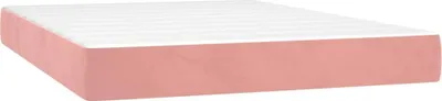 Produktbild von Taschenfederkernmatratze Mittel Rosa 140x190x20 cm Samt