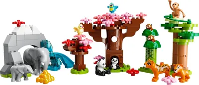 Productafbeelding van LEGO 10974 DUPLO Wilde dieren van Azië, speelset met geluid