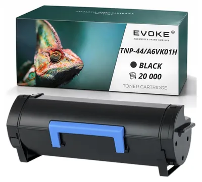 Image de Cartouche de toner compatible pour l'imprimante Konica Minolta TNP-44 A6VK01H, noire, rendement de 20 000 pages, compatible avec les modèles Bizhub 4750 et 4050