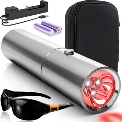 Produktbild von Good4You® Rotlichttherapie Infrarotlampe zur Schmerzlinderung – Tragbar – Für Muskeln, Gelenke, Körper & Gesicht