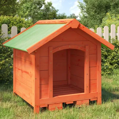 Immagine prodotto di The Living Store cuccia per cani marrone 65x65x61,5 cm in legno di pino massiccio