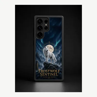 Produktbild von Samsung S25 Ultra Hülle Handyhülle Schutzhülle Case mit Frostwolf Motiv – LUNØIR ©