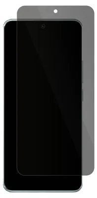 A privacy screen protector for a smartphone, shown from the front.