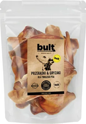 Produktbild von BULT | Hunde Snacks - natürliche Kauartikel - 10x Beißring Schweineohr - 100g Schweineohren