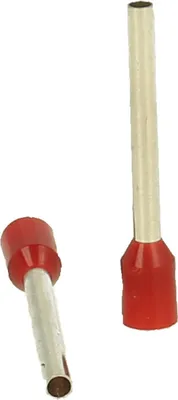 Image de Embouts DIN 46228 partie 4 isolés, taille L, code couleur WE section 1,5 mm² rouge - 1 pièce