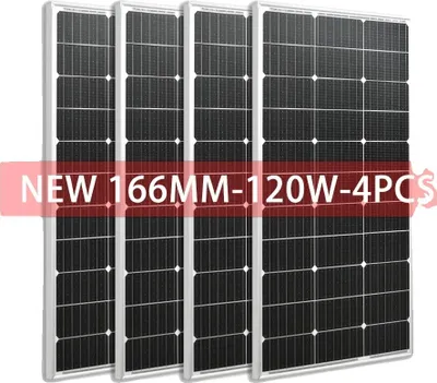 Obrázek produktu pro Solární panel, monokrystalický, vysoká účinnost, 480W Bílý panel