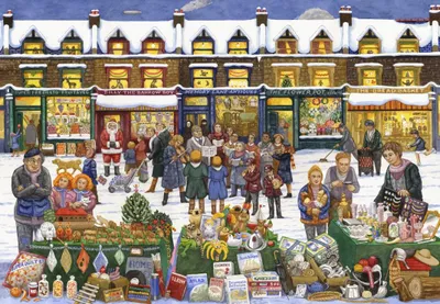 Immagine prodotto di Grafika Puzzle Mercatino di Natale Alfabeto 1000 pezzi Gioco educativo Cartone
