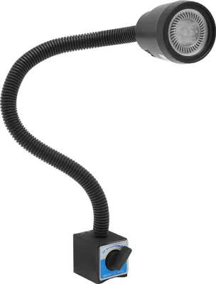 Obrázek produktu pro LED CNC dílenská lampa – osvětlení pro soustruh – nastavitelná – magnetická patka – napájení stejnosměrným proudem – včetně žárovky – černá