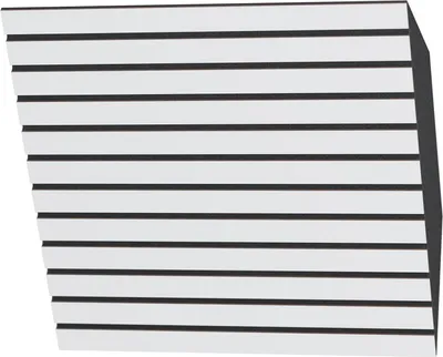 Obrázek produktu pro Balení po 2 kusech – Akustický rohový basový lapač | 50 x 50 cm | Absorpce nízkých frekvencí pro studia a divadla | Difúze | [SLATO-H-150 mm | bílá]