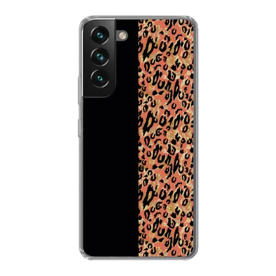 Produktbild von MuchoWow® Handyhülle Schutzhülle Hülle für Samsung Galaxy S22 Plus Pantherdruck - Gold - Schwarz Silikon Softcase Handy Hülle - Schutzabdeckung