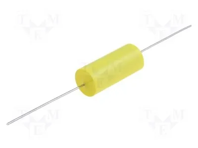 Immagine prodotto di 5 condensatori: 1uF, tolleranza 5%, temperatura di esercizio -55÷100°C, tensione 400VDC, tipo JFGC, 1uF 400V, dimensioni Stard Ø12x26mm