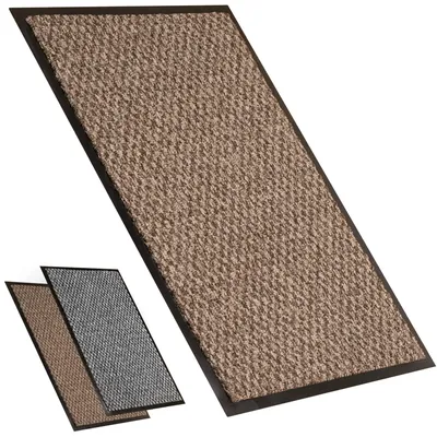 Zdjęcie produktu dla Antypoślizgowa mata podłogowa, do użytku wewnątrz i na zewnątrz, kolor brązowy, wymiary 60 x 80 cm