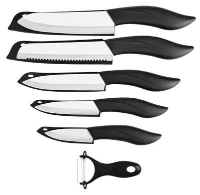 Produktbild von 6-teilige Keramische Messerset mit Schutz