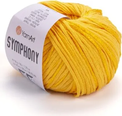 Produktbild von YarnArt Symphony 2103 Sonnenblume – Premium-Mischgarn mit Farbverlauf, weich & voluminös, ideal für Schals, Tücher und Pullover, 50g