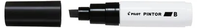 Produktbild von Pilot Pintor, Schwarz, Schwarz, Weiß, Black, 1 Farben, Mittel/Extrafett, Meißel