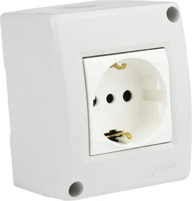 Obrázok produktu pre Zásuvka na povrchovú montáž IP40 Schuko M-L 1793
