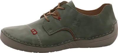 Produktbild von Rieker Damen Schnürschuh Halbschuh 52528, Größe:37 EU, Farbe:Grün