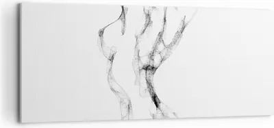 Produktbild von Bild auf Leinwand - Leinwandbild - Einteilig - Frau Körper Nacktheit - 120x50cm - Wand Bild - Wanddeko - Wandbilder - Leinwanddruck - Bilder - Wanddekoration - Leinwand bilder - AB120x50-4938