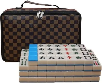 Imagen del producto de Mahjong: Juego chino de mahjong. Set completo de mahjong, fácil de entender