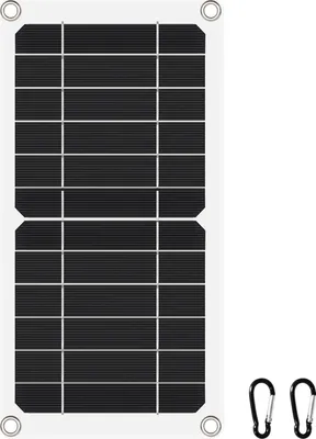 Obrázek produktu pro 20W přenosný solární panel s 5V USB výstupem – monokrystalický solární nabíječ pro outdoorové aktivity, kempování, turistiku a nouzové situace