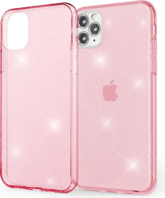 Produktbild von NALIA Glitzer Handy Hülle für iPhone 11 Pro Max, Schutz Case Cover Tasche Bumper Pink