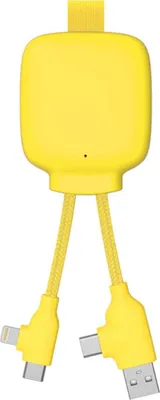 Produktbild von XOOPAR, Powerbank mit Multikabel 3000mAh, Gelb