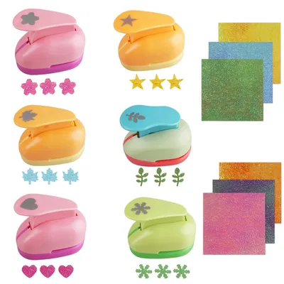 Motivlocher-Set, 6 Motive, 15 mm, für Basteln & Scrapbooking