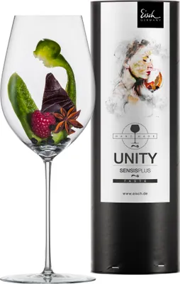 Immagine prodotto di Eisch Vorteilset 2 Stück Rotweinglas 522/2 in Geschenkröhre UNITY SENSISPLUS 25222020 und Geschenk + Spende
