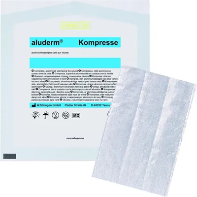 Produktbild von aluderm Kompresse einzeln 1003209 10x15cm