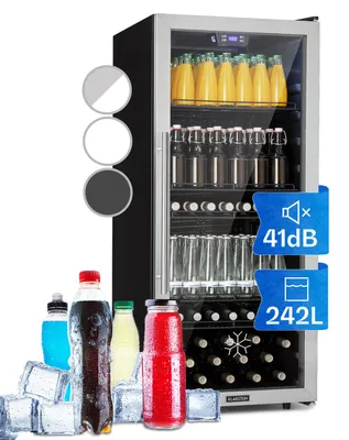Image de Klarstein Mini Frigo de Chambre et Bureau pour Boisson, Petit Frigo Silencieux, Refrigerateur Mini Bar 242L, Petit Réfrigérateur Camping, Étagères Réglables pour le Vin, Cannette, Beer Fridge