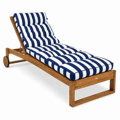 Produktbild von Gartenliege Auflagen für Deckchair Polsterauflage für Sonnenliege – Liegenauflage – 190 cm - Streifen