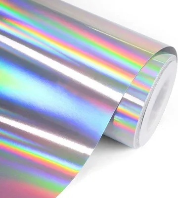Produktbild von Holografisches Dekorationsvinyl, Regenbogenglanz, silber-chrom, 1 x 15 m x 15 m