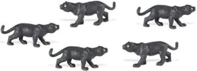 Produktbild von Safari Ltd. - 343222 - Good Luck Minis - Glücksminis - Jaguare 5 Stück